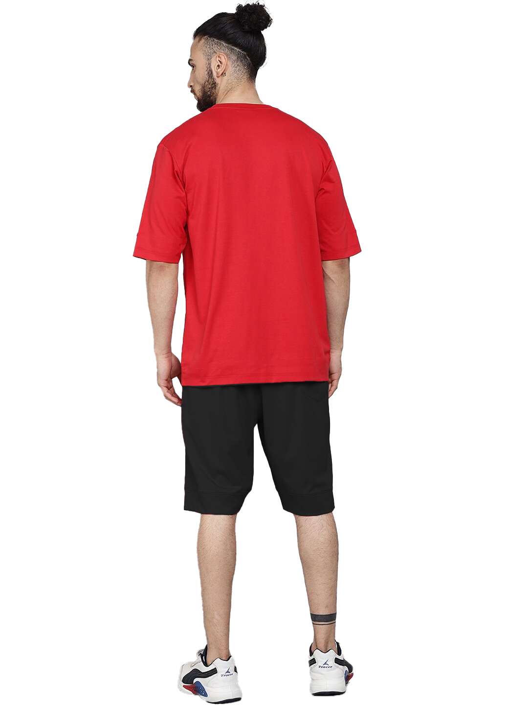 Men Made Red Oversized T-Shirt