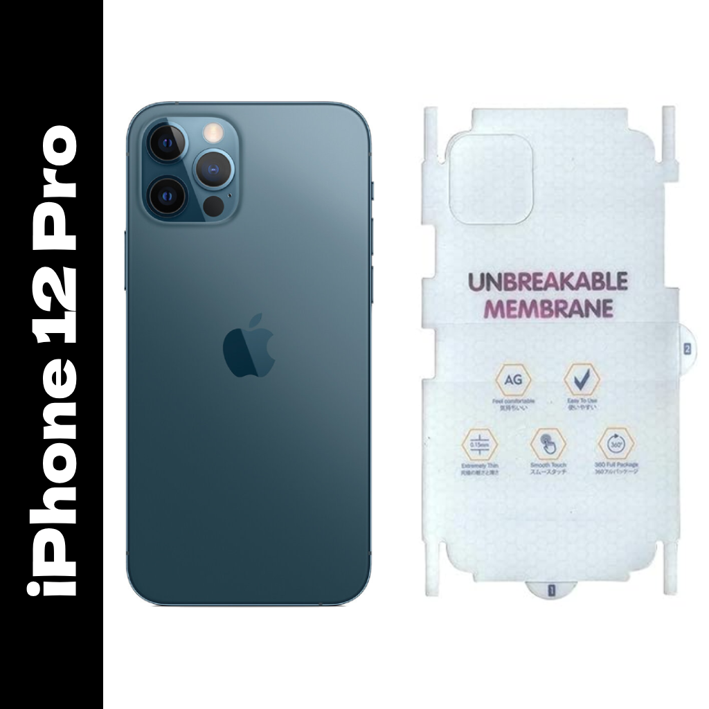 Flexible Back Membrane Protector for Apple iPhone 12 Pro – Ultra-Thin Scratch & Impact Protection