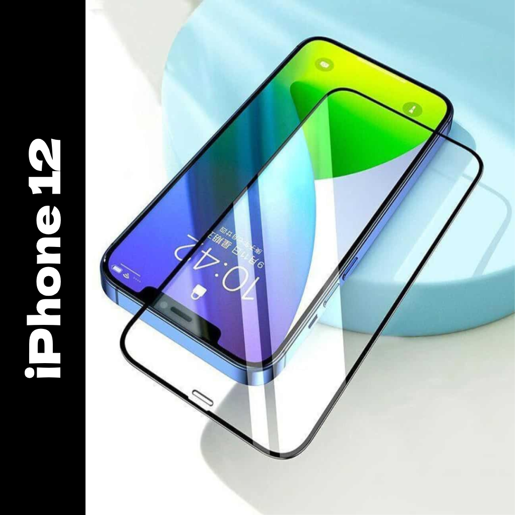 Tempered Glass Screen Protector for Apple iPhone 12 - Bubble Free | HD Clear Display | Scratch Resistant | Easy Installation