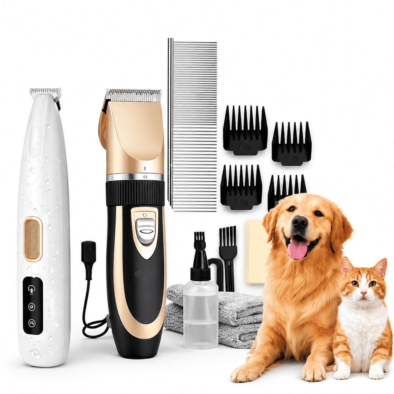 Petwag Pet Grooming Clipper Combo Kit for Dogs & Cats
