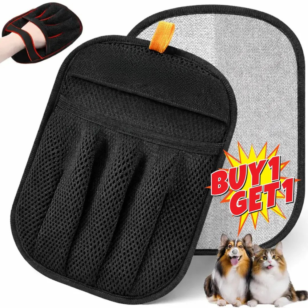 Petwag Pet Grooming Gloves (Buy 1 Get 1 Free) for Dogs & Cats