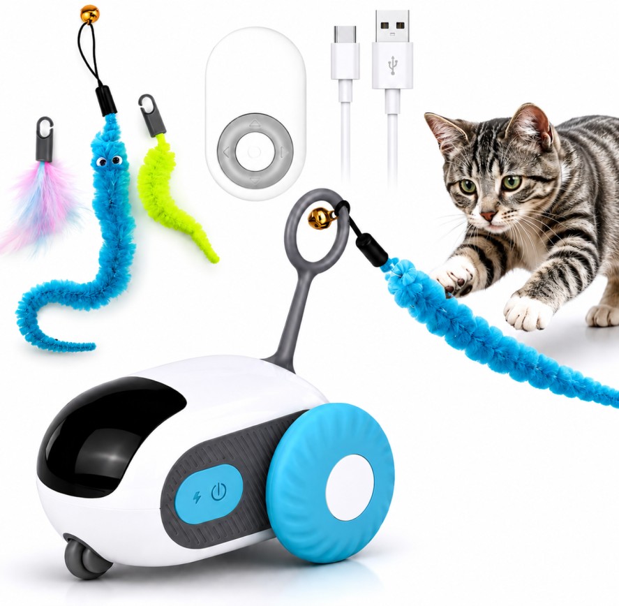 Pawzo Interactive Electric Cat Toy with Remote Control
