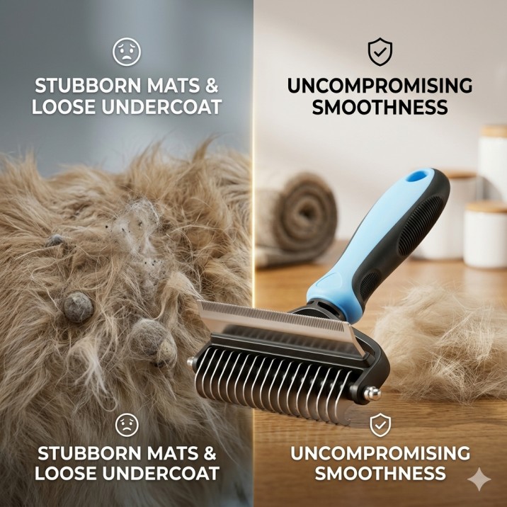 Say Goodbye to Stubborn Mats & Loose Undercoat