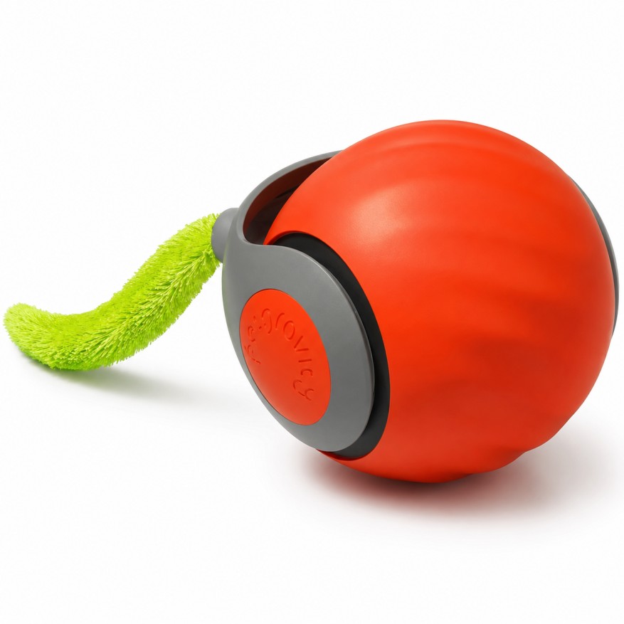 Pawzo™ Interactive Rolling Cat Ball Toy with Tail – Smart Motion Teaser Ball for Indoor Cats