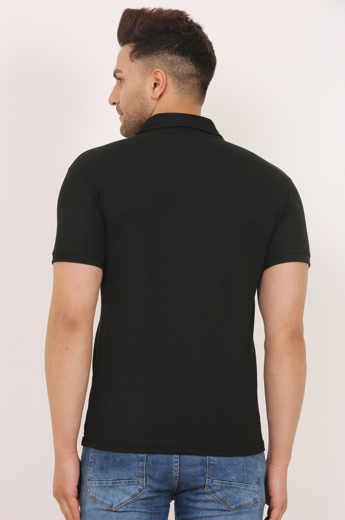 Men Colorblock Polo T-Shirt