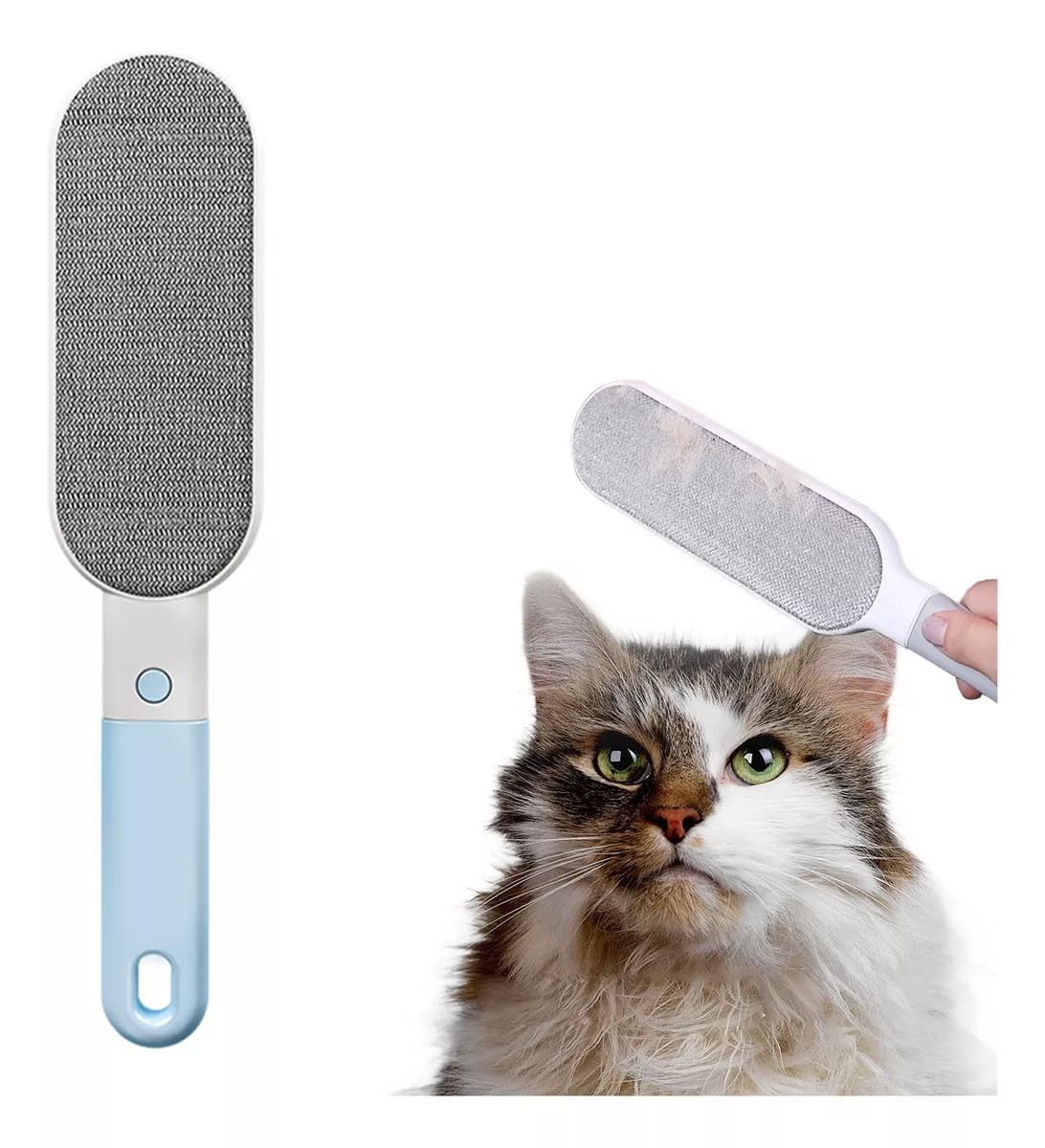Pawzo Pet Hair Remover: Reusable Lint & Fur Cleaner Brush for Furniture, Clothes & Carpet