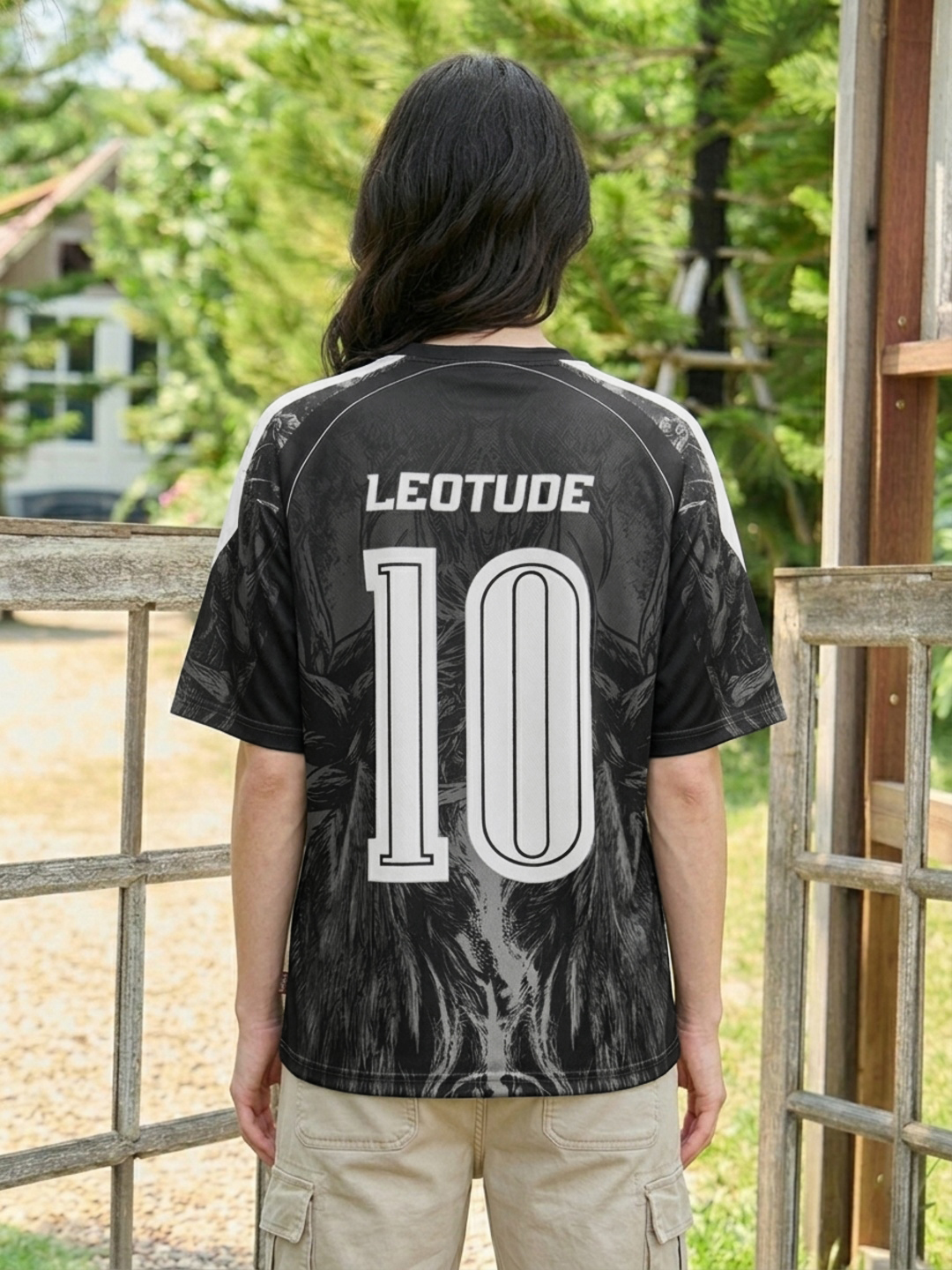Women Darkbeast Oversized Polyester T-Shirt - Leotude Fashion