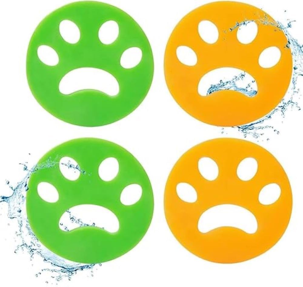 Pawzo Silicone Pet Hair Catcher for Washing Machine | Reusable Laundry Fur Remover for Dog & Cat Hair | Floating Lint Filter Ball