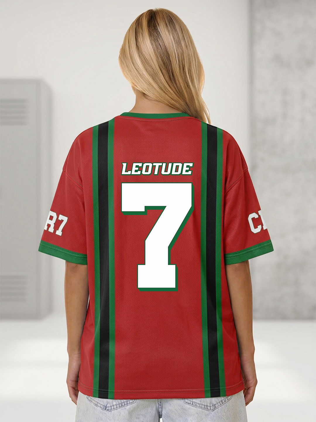 LEOTUDE Women Legends Red Printed oversized Tshirt - Leotude Fashion