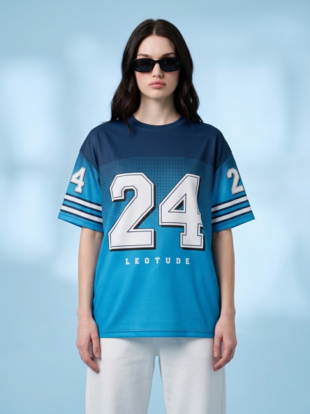 LEOTUDE Women Aqualegend Printed oversized Tshirt - Leotude Fashion