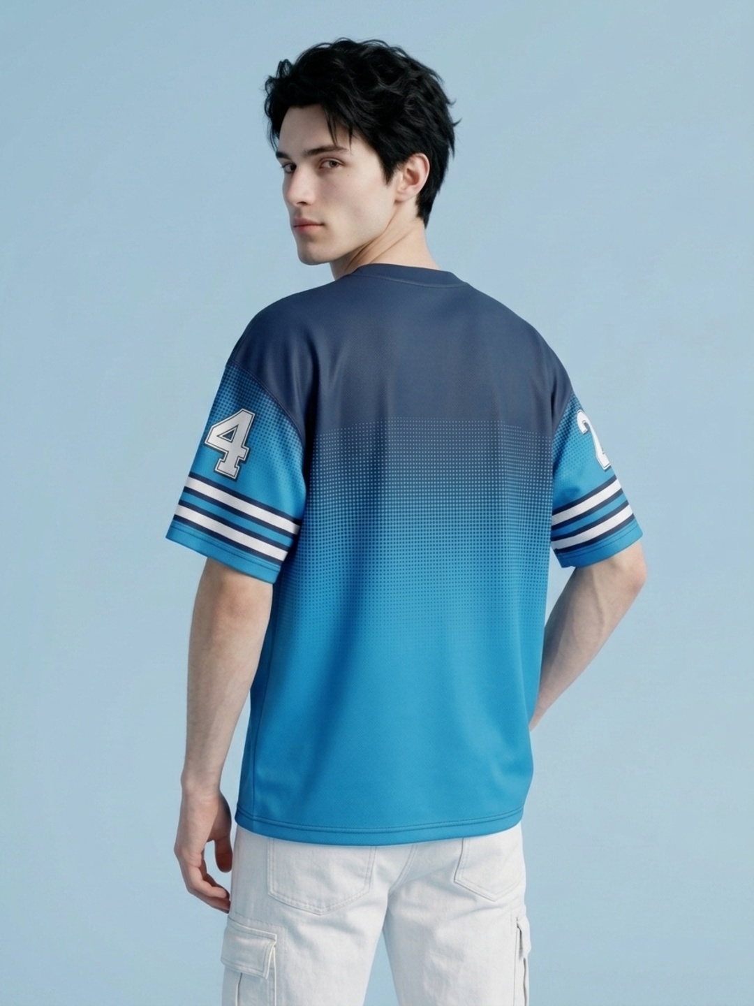 LEOTUDE Men Aqualegend Oversized Polyester T-Shirt - Leotude Fashion