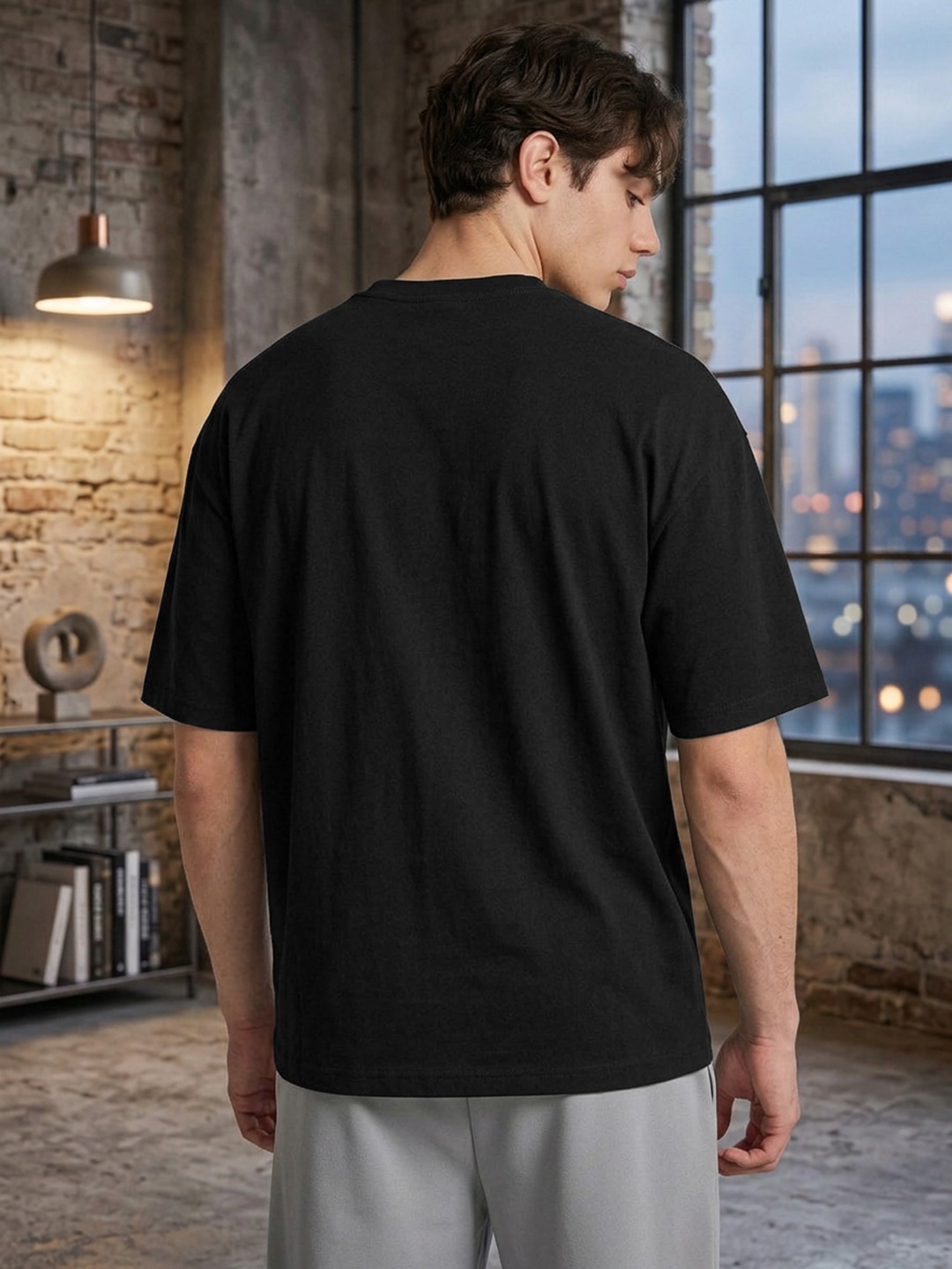 Leotude Men Oversized Premium Black Tequila T-shirt - Leotude Fashion