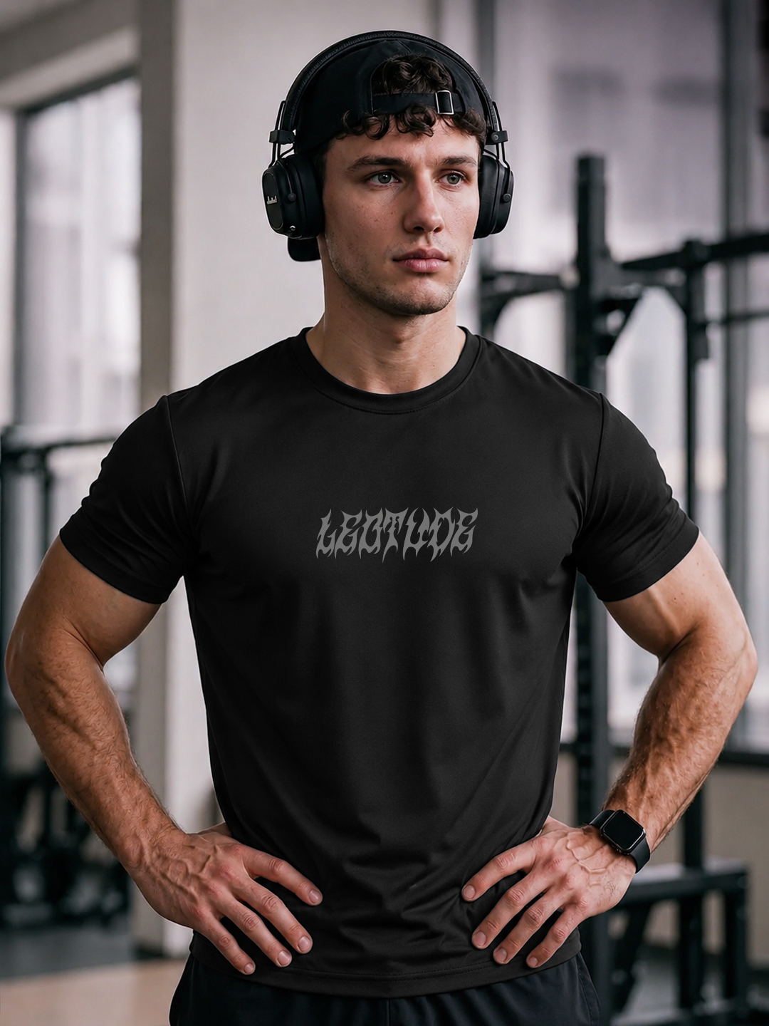 Leotude Men Regular Fit Printed T-Shirt | Half Sleeve Round Neck | Raven Graphic | Black - Leotude Fashion