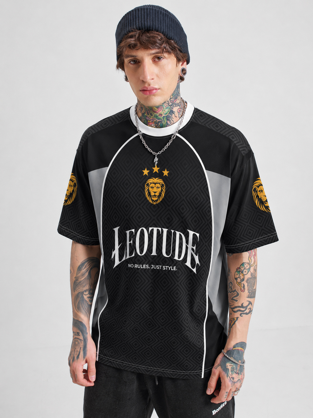 Men Darkpride Oversized Polyester T-Shirt - Leotude Fashion