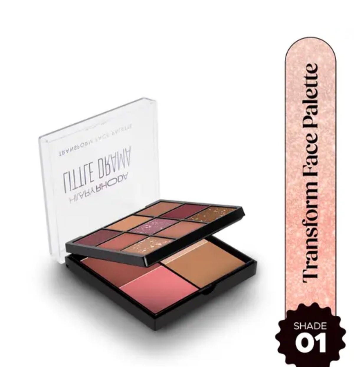 Face makeup kit eyeshadow palette with blush and contour powder