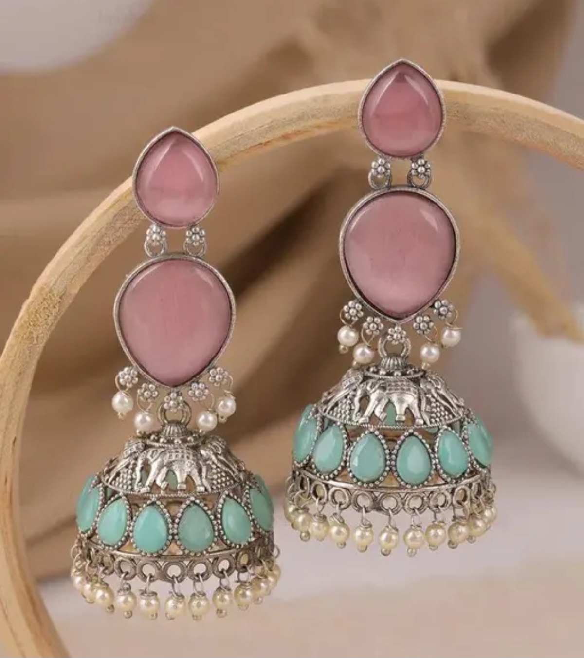 Jhumki multicolor beautiful earrings